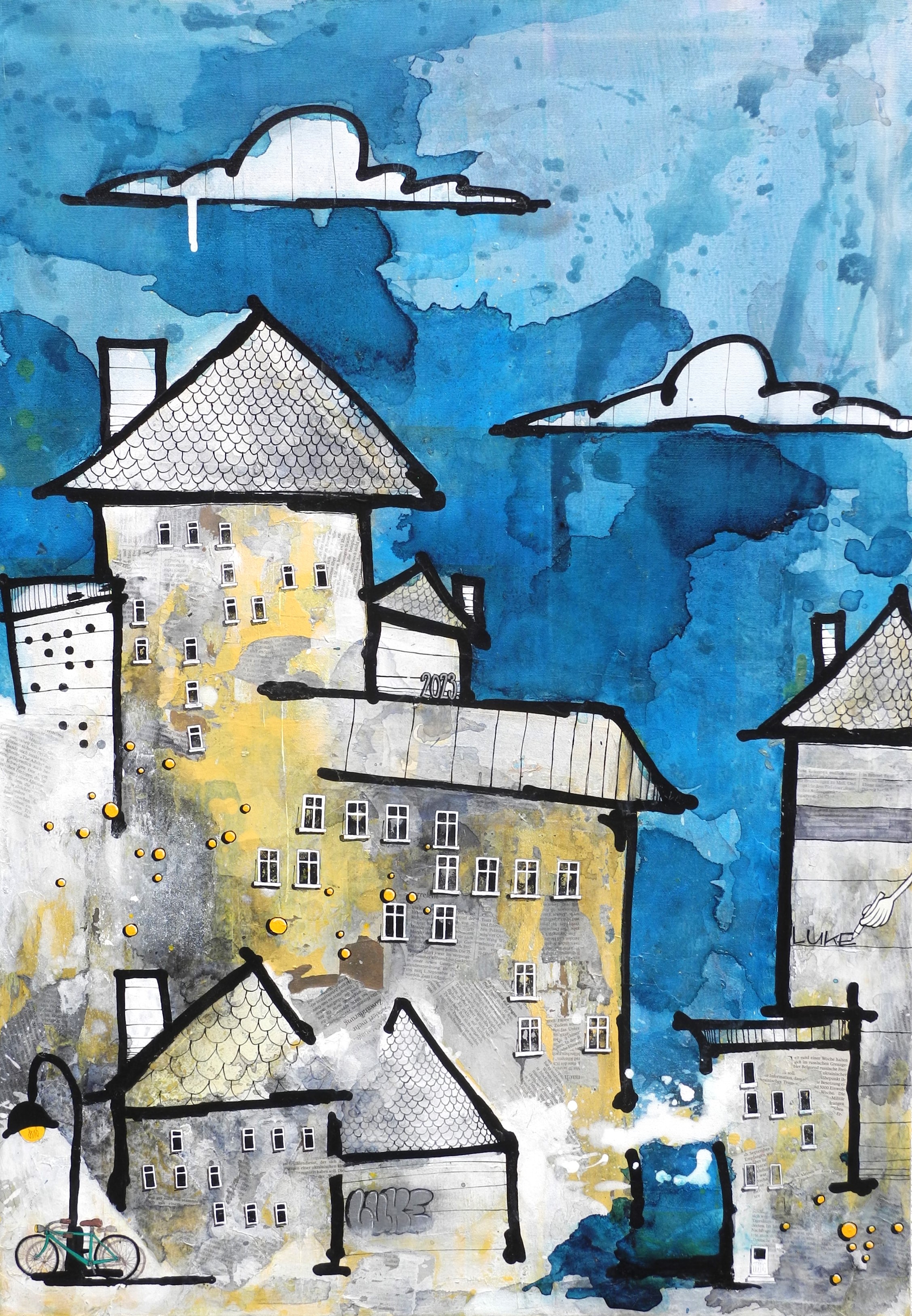 Fahrrad an Laterne von Wanckel, Lucas