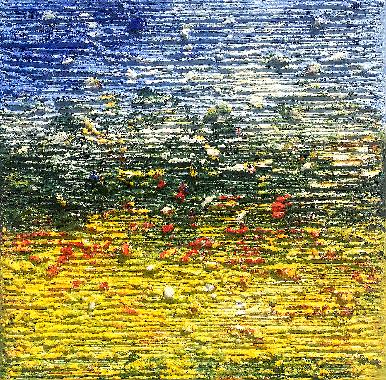 "Somerwiese-gelb-bunt-abstrakt" von Schüller, Patrizia