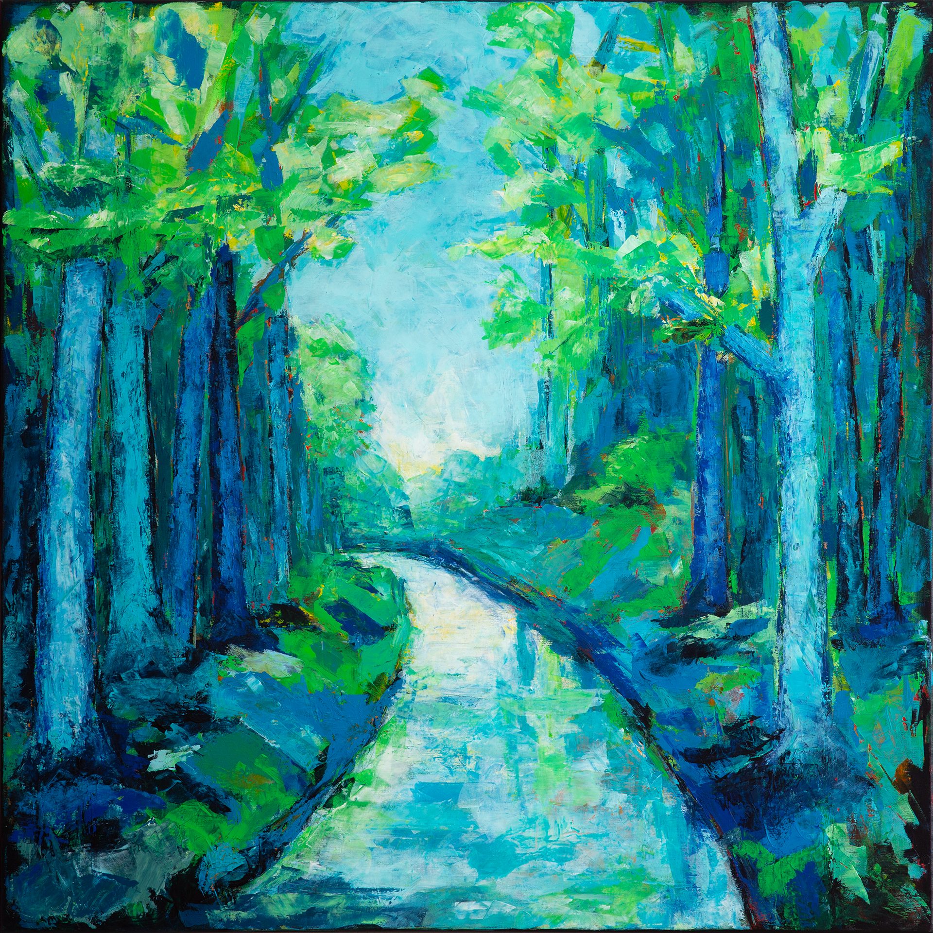 Wald 19 - stiller bach von Schneiderwind, Alfred 