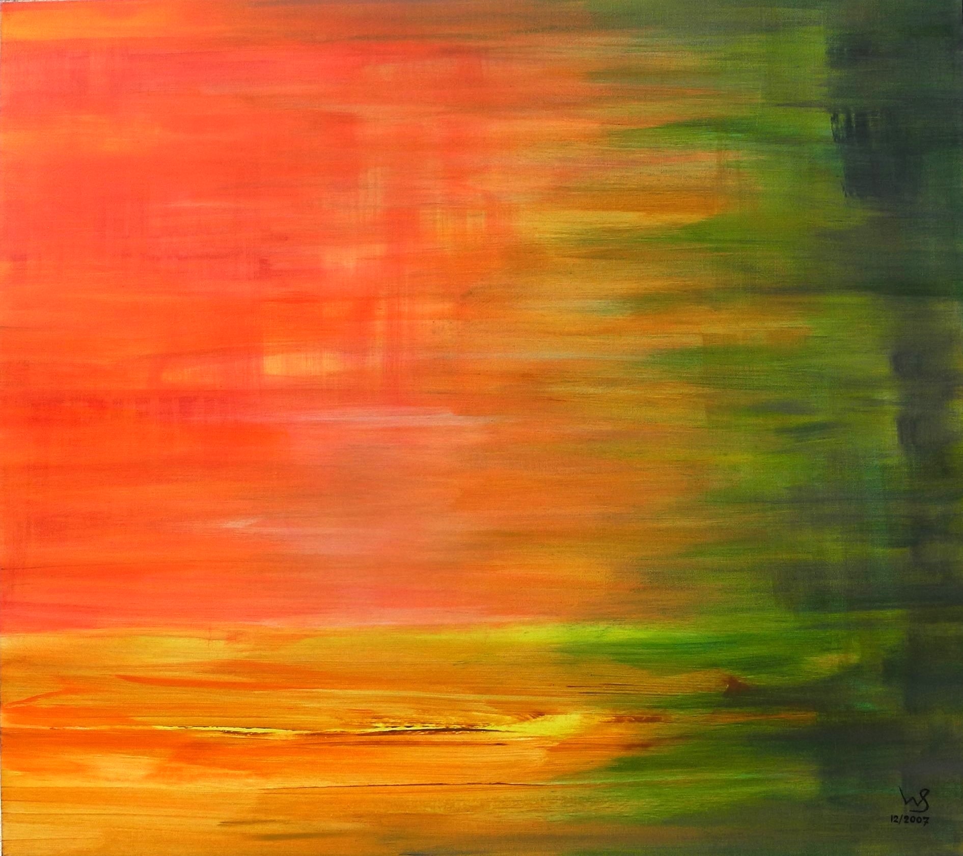 Abendrot am Wald von Schulz, Wolfram