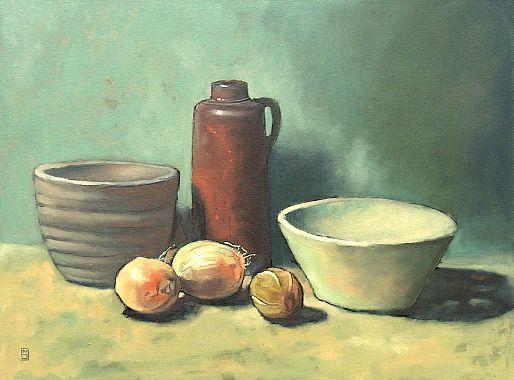 Stilleben mit Wasserkrug von Gottschalk, Michael