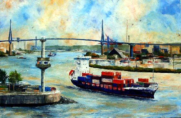 Köhlbrandbrücke von Hansen-Gluschitz, Katharina 