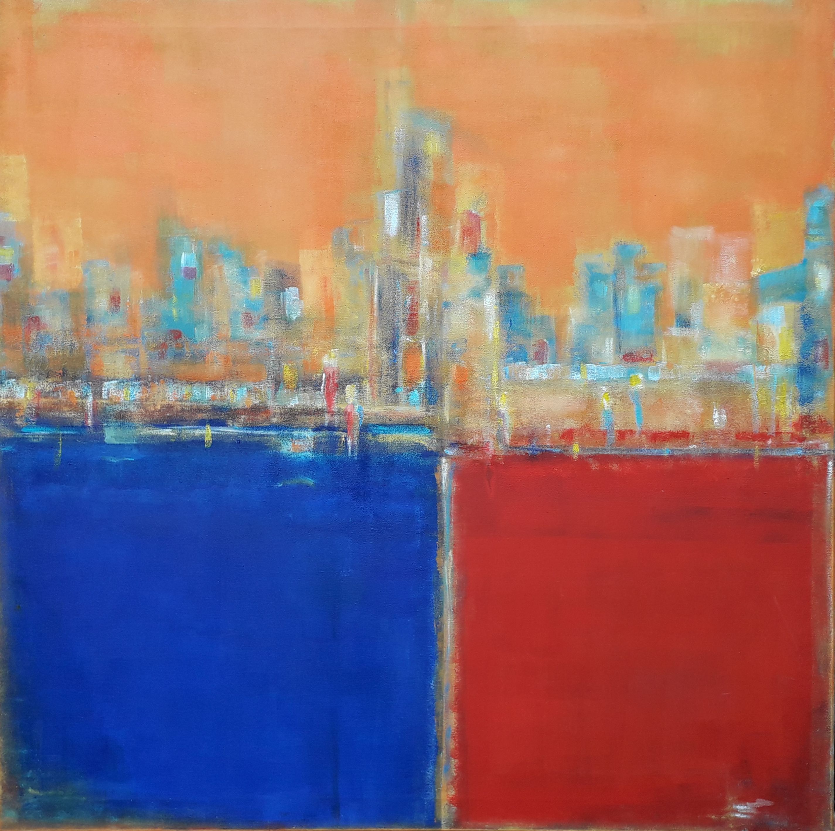 Weitblick im Sonnenuntergang von Reitz, Manuela